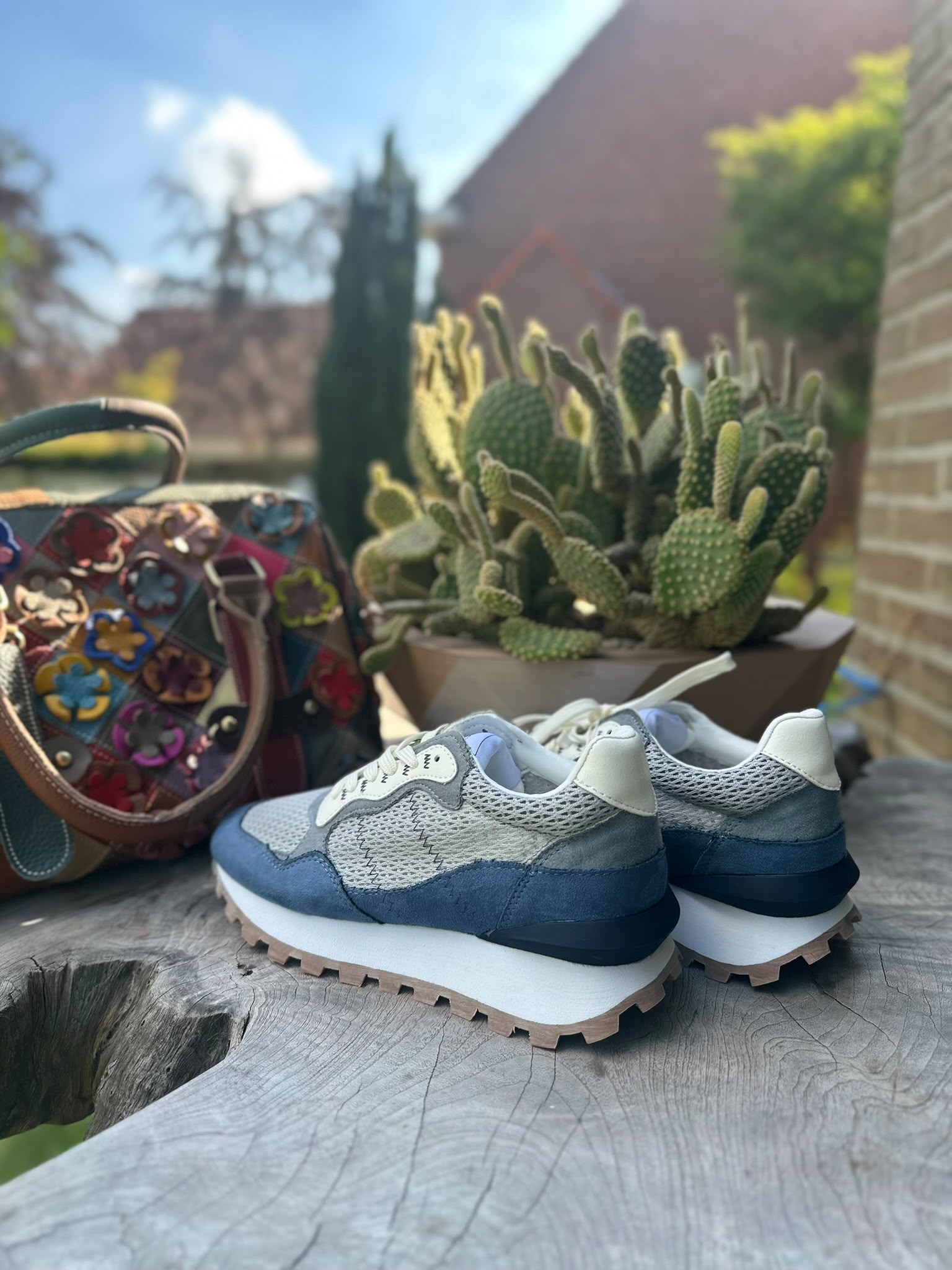 ocean mesh sneaker